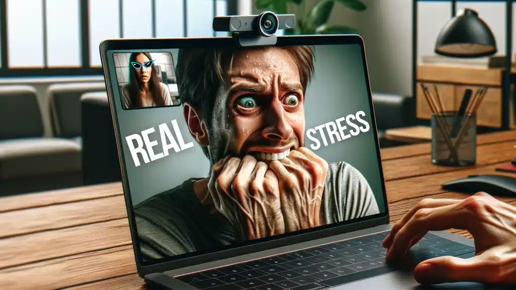 Video calls are stressful